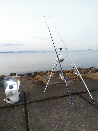 苅屋海岸の投げ釣り