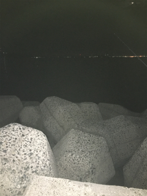 寒いなか探り釣り