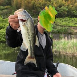 今シーズン最初の桜池