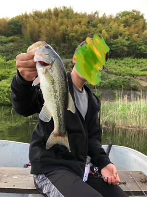 今シーズン最初の桜池