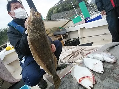 ４か月振りに釣行でヒラメ７kg