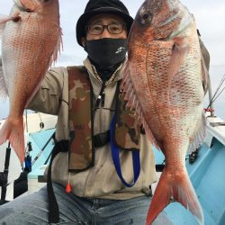 良い感じ‼️ 鯛ラバ船