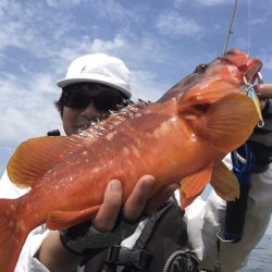 A.P.Pフィッシングガイドサービス　カヤックフィッシング日和で、アカハタを初RIDEONキャッチ！