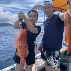 蒼い海と紅い魚