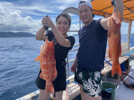 蒼い海と紅い魚