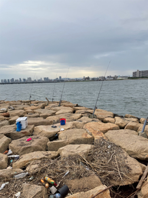 夕方からぶっ込み釣り