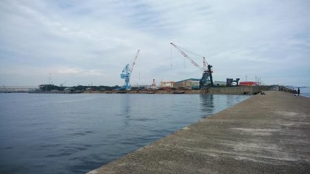 朝から播磨新島のキス調査