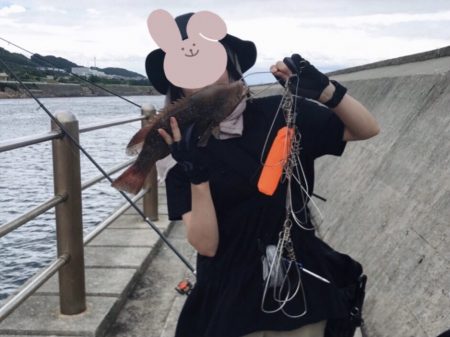 初めての翼港でコブダイ（小）GET♪