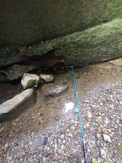 穴釣で2本ヒット