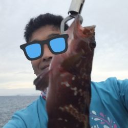 ゆうまづめショアジギでアコウ