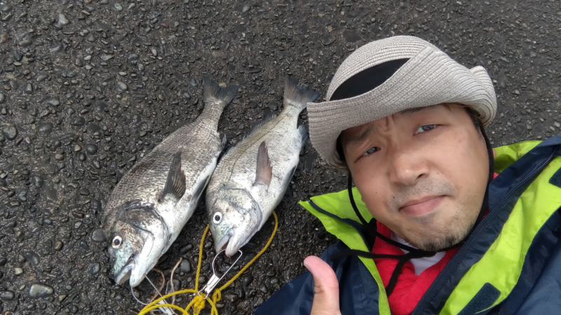 苦潮のなか、なんとか二枚