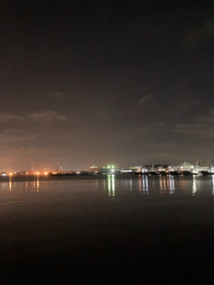 着水と同時に食ってきた！