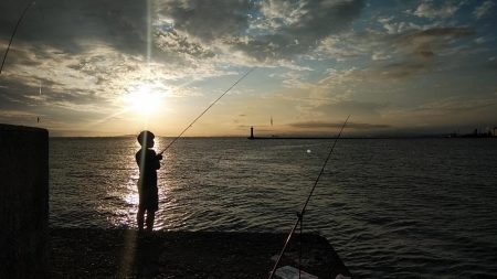 今日も買い物待ち釣行
