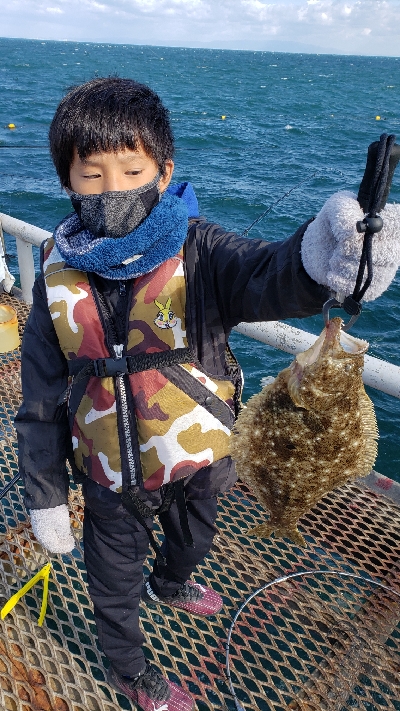 ヒラメが釣れました！