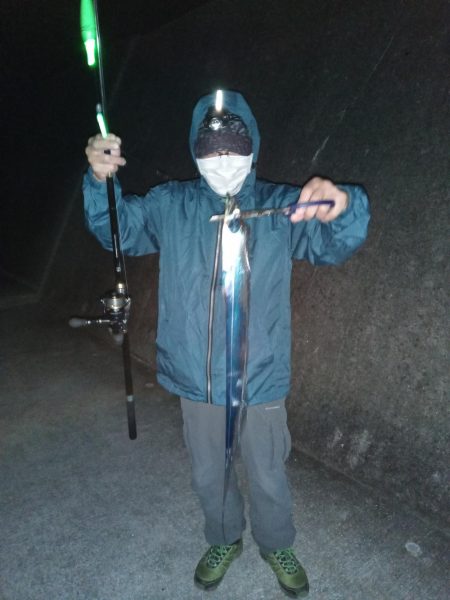 今年初の陸っぱり太刀魚