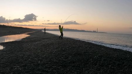 二刀流で釣る。