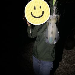 堤防エギング！