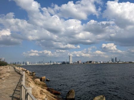 淀川でサヨリ釣り