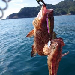 ゴムボートで釣りをしてきました