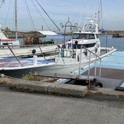 船からカワハギ