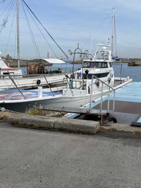 船からカワハギ