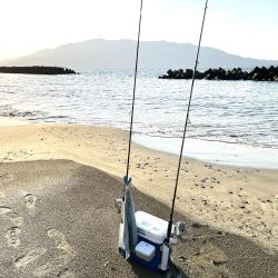 エギングタックルでキス釣り