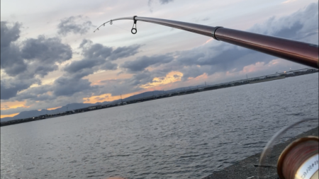 名古屋港でアナゴ釣り