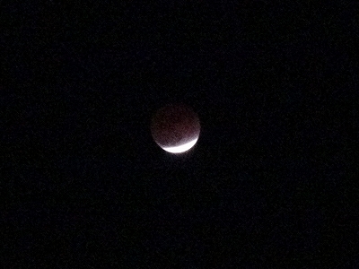 皆既月食の武庫川一文字で！