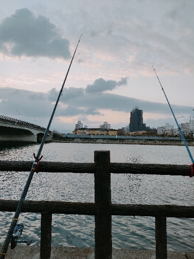 メバリングからの青虫投げ釣り
