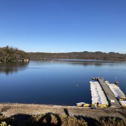 入鹿池でワカサギ釣り