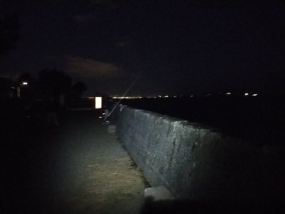 夕マズメ日没直後にシーバス