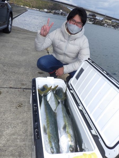 鳴門ブリが連発。