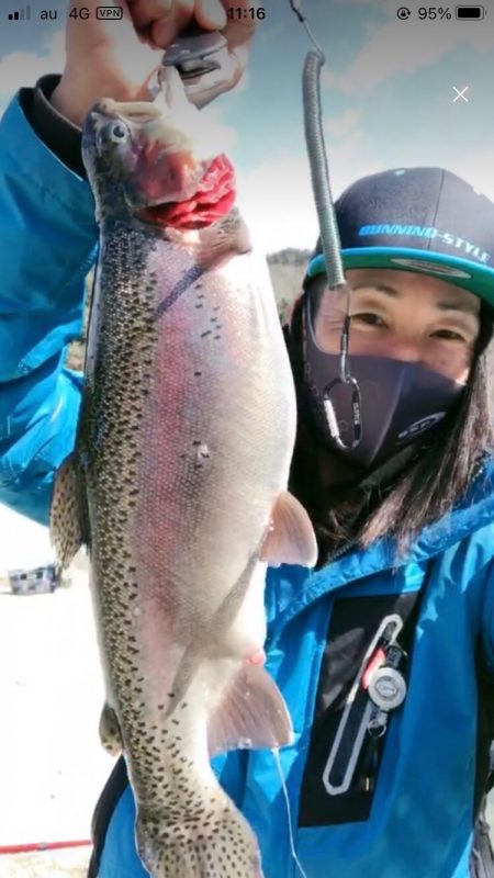 極寒ニジマス釣り！