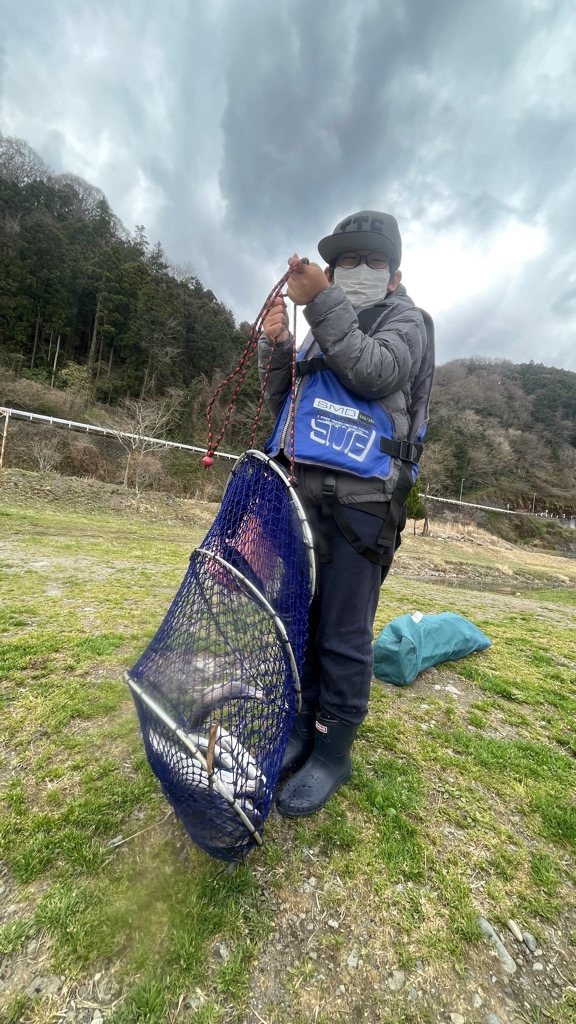 久々の中津川 長男トラウトリベンジ!
