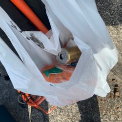 清掃活動：4年ぶりに釣れました。