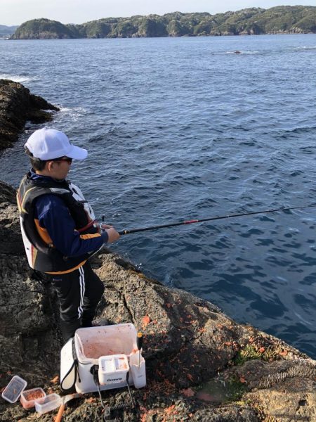 串本でグレ釣り