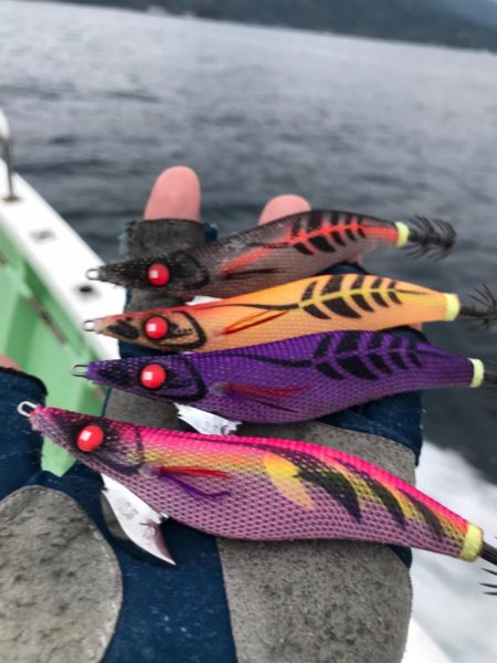 餌木蔵ベイトフェザーネオグローでキャスティングエギング！