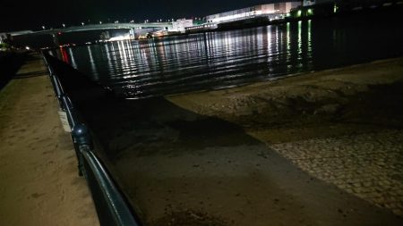 このキビレ…デカい 芦屋浜にて