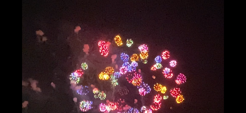 花火大会直後でも釣れる