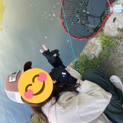 千早川マス釣り堀でトラウト！