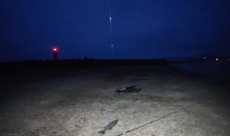 夜釣りでシーバス