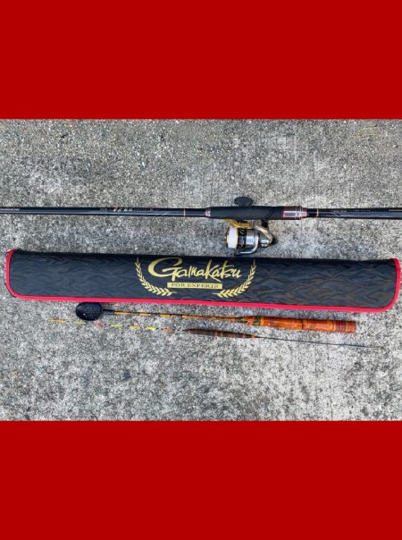 夕まずめ狙い　シラサエビ撒き釣り　にて