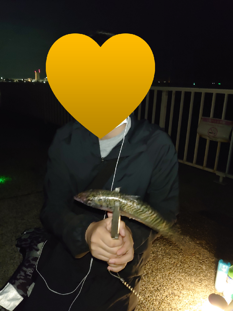 娘と初めてのサバ釣り。