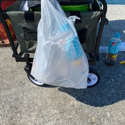 清掃活動：梅雨明け後のキス釣り