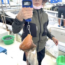 ７月１１日（月）の釣果（マダコ２.４kgと２.０kg含む船中３７杯）