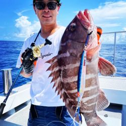 ライトジギングで嬉しいゲストをキャッチ！