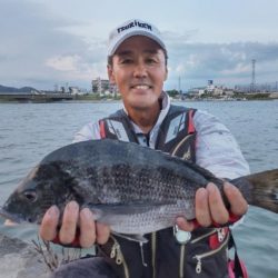 夢前川河口のチヌ釣り。