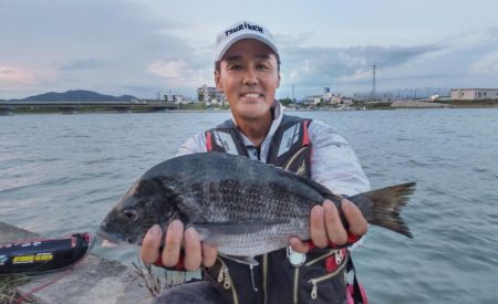 夢前川河口のチヌ釣り。