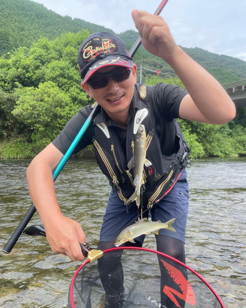 初心者の鮎掛け