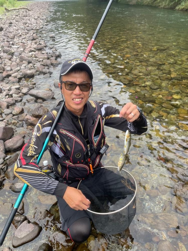 初心者の鮎掛け